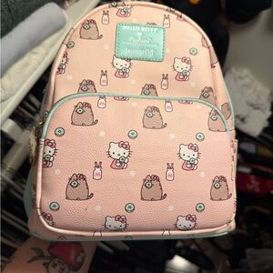 Loungefly Hello Kitty and Pusheen Pink Backpack